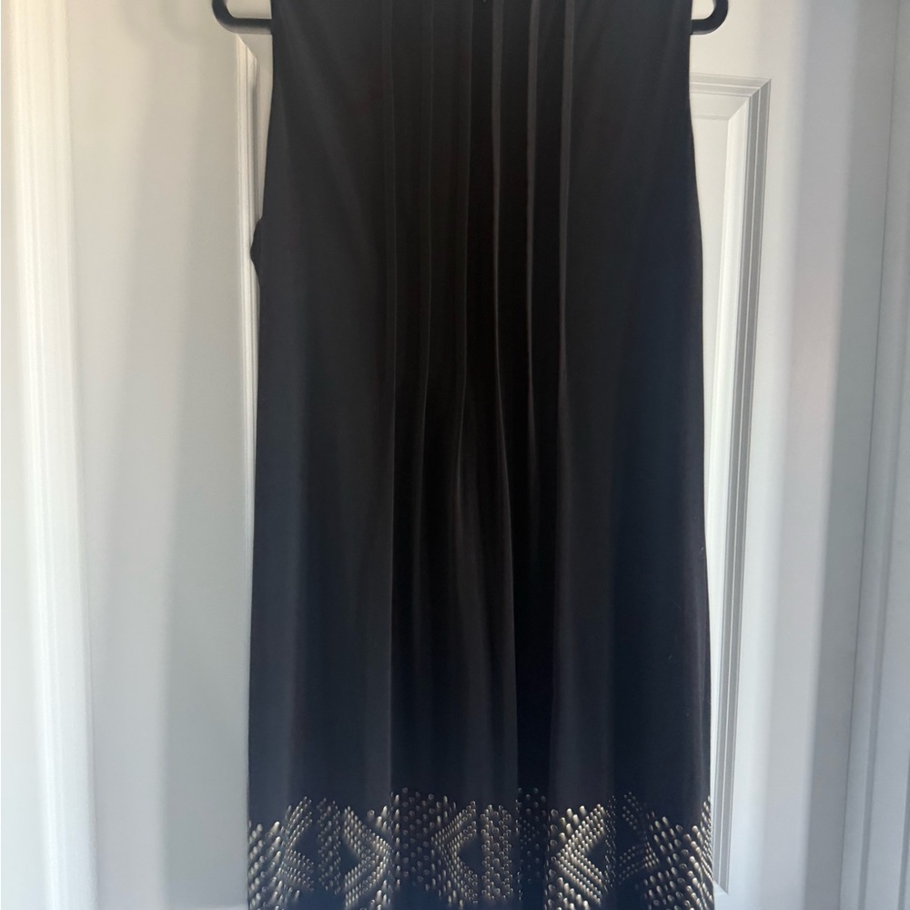 Calvin Klein Black Dress with Gold Accents - Picture 2 of 10